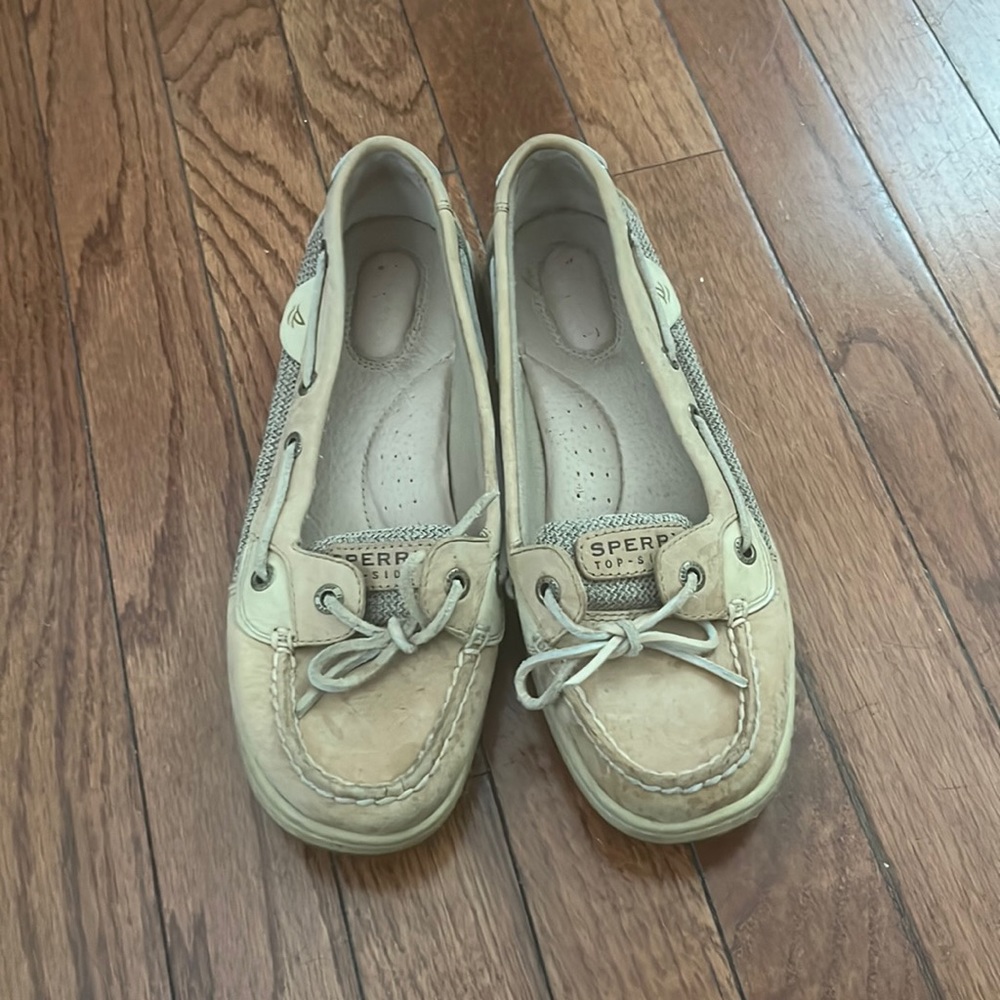 Beige Sperrys